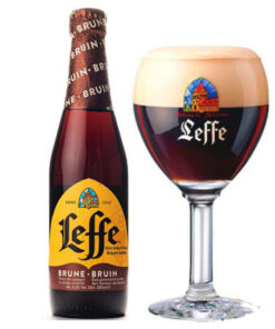 Bia Leffe Brune 6,5% Bỉ  – thùng 24 chai 330ml